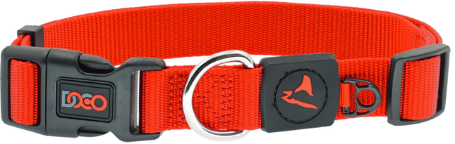 طوق كلب من النايلون باللون الأزرق الفاتح من Doco XS مقاس 15 إلى 25 بوصة 1 سم