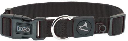 Doco Medium Black Nylon Dog Collar with O-Ring 35 to 51 in 2 cm
