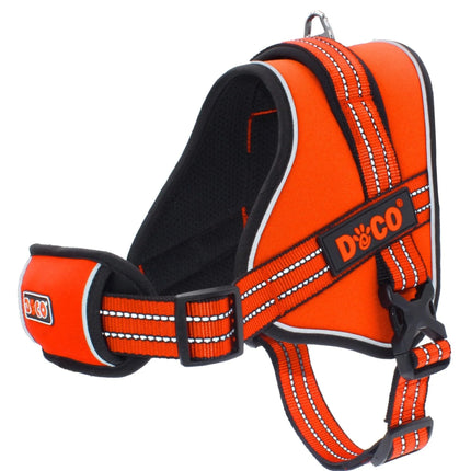 DOCO Vertex Power Medium Orange Reflective Dog Harness