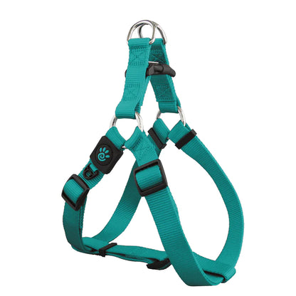 DOCO Signature Large turquoise Nylon Dog Harness 65 to 99 in 2.5 cm