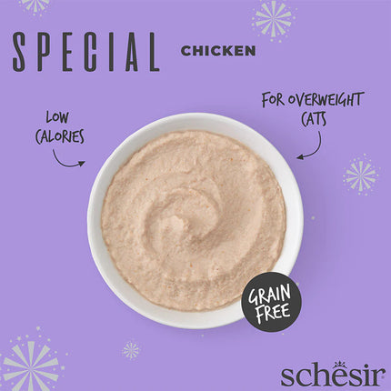 Schesir Light Special Mousse with Chicken for Adult Cats 70 gr