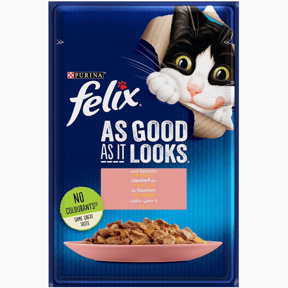 Purina Felix® As Good As It Looks with Salmon in Jelly 85gm