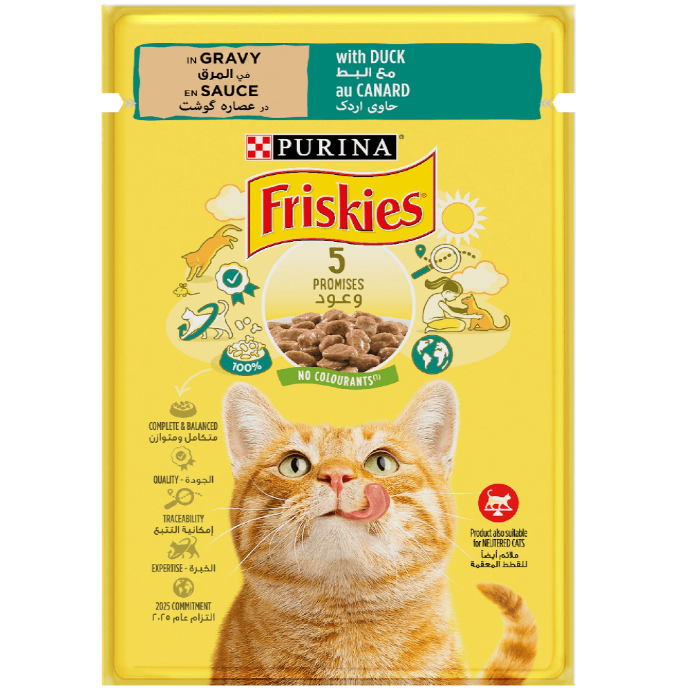 Purina Friskies With Duck In Gravy Pouch 85g