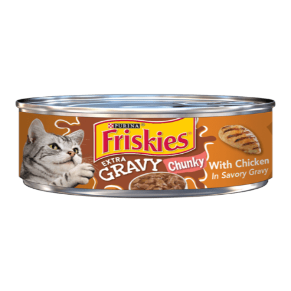 Purina Friskies With Chicken in Savory Gravy  Extra Chunky 156gm