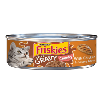 Purina Friskies With Chicken in Savory Gravy  Extra Chunky 156gm