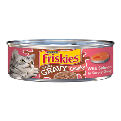 Purina Friskies Extra Gravy Chunky With Salmon In Savory 156gm