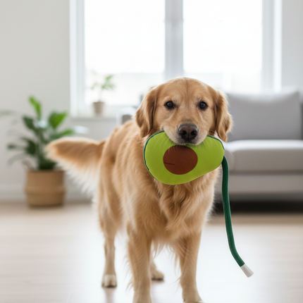 Zoofari avocado dog toy