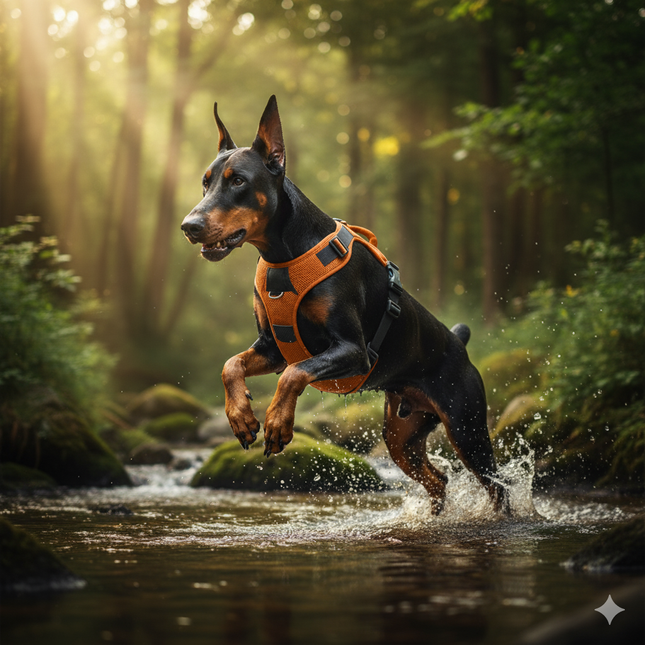 Zoofari Dog Harness Soft Harness M Orange approx 36- 54.4 cm