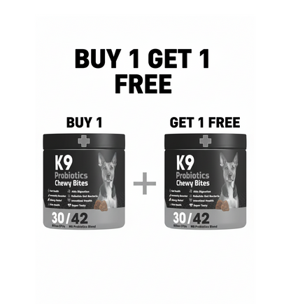 K9 Supplement Probiotecs chewy bites For Dogs 90 Pcs buy One Get One Free
