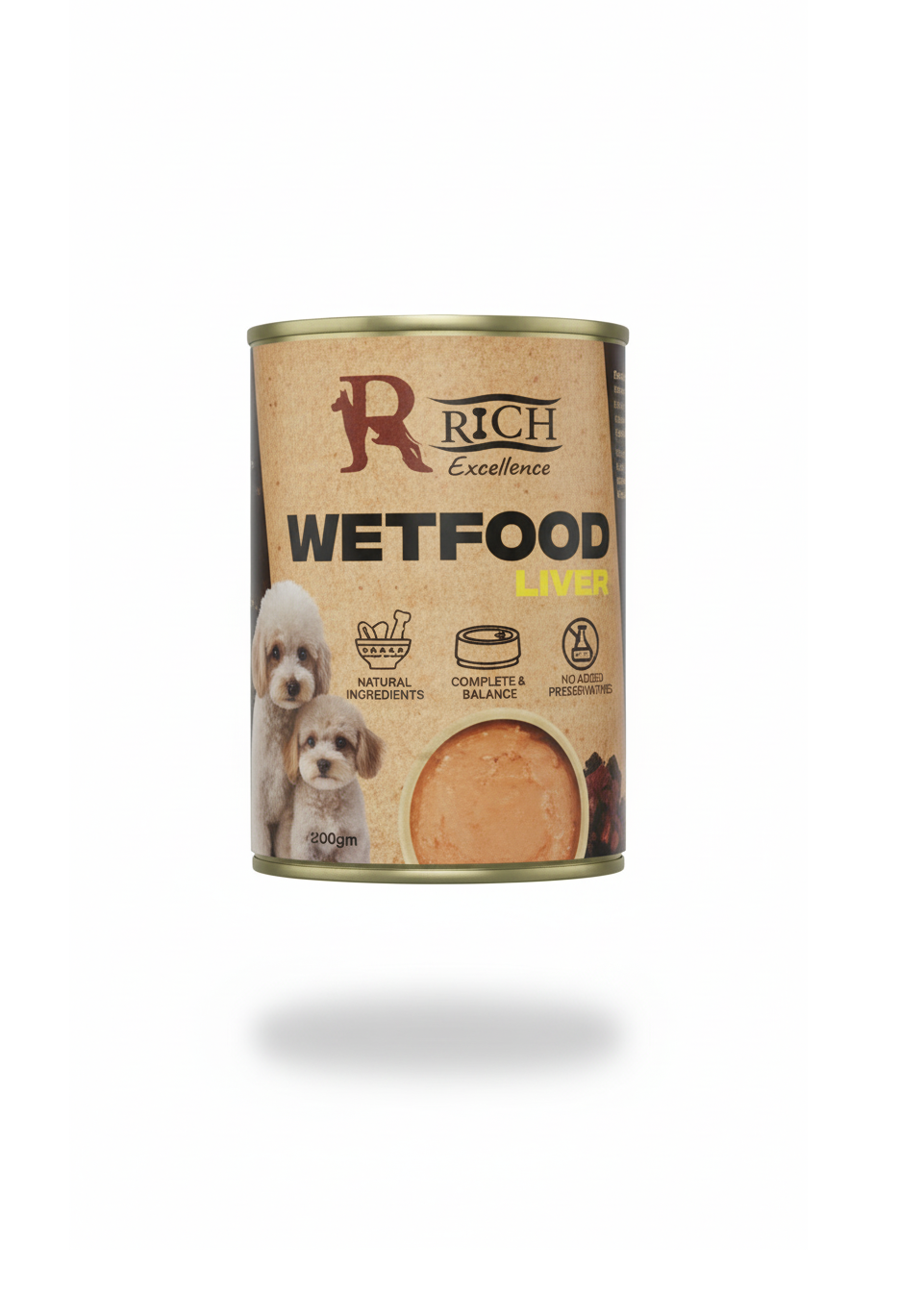 Rich excellence wet food dog flavor liver 400 gm