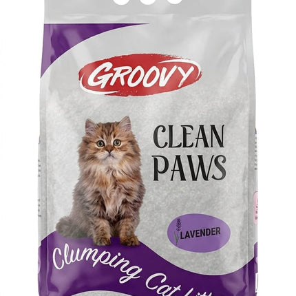 Groovy Clumping cat Litter with lavender 10 L