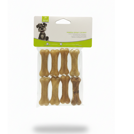 Nunbell Rubber Bones Chew Toy 8Pc 2 Inch
