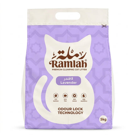 Ramlah Clumping Cat Litter Lavender 5kg