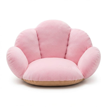 Cute Flower Plush Pet Bed for Puppies And Cats Pink 60x50cm