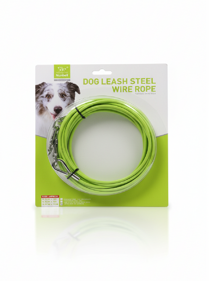 Nunbell Dog Leash Steel  Wire Rope 10 M