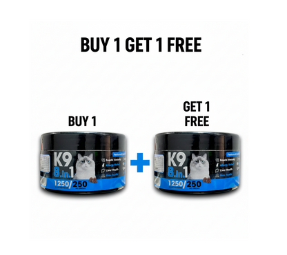 K9 Supplement For Cats multifunctional 8 in 1 60 Pcs buy One Get One Free