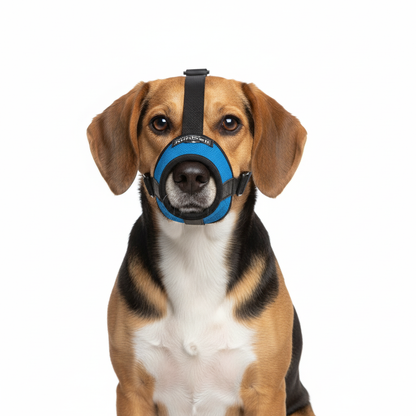 Nunbell Adjustable Dog Muzzle Size 4 Neck 18 to 22 Cm Front Mouth 16 Cm Back Mouth 22 Cm