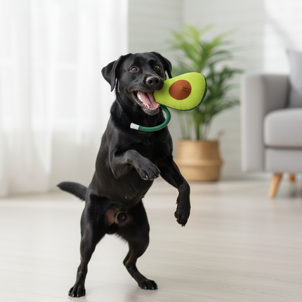 Zoofari avocado dog toy