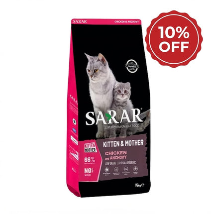 SARAR Cat Food Kitten Mother with Chicken And Anchovy 2 kg