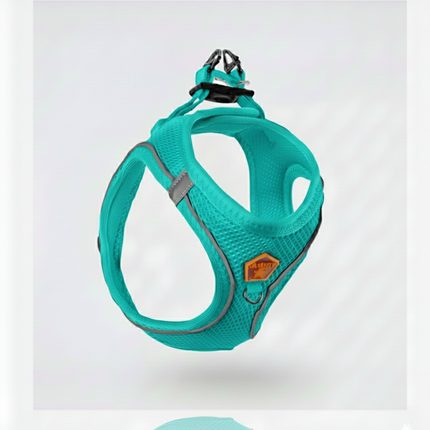 Pawstar 3XS Turquoise Air Mesh Dog Harness Neck 20-24cm And Waist 24 - 28 cm