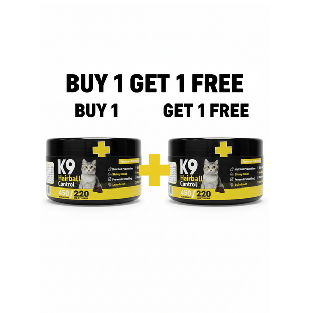 K9 Supplement For Cats Hairball Control 60 Pcs buy One Get One Free