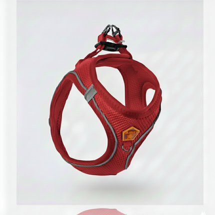 Pawstar 2XS Red Air Mesh Dog Harness Neck 24-28 cm And Waist 28 - 32 cm