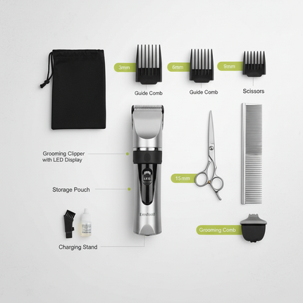 Zoofari Cord Less Pet Clipper Set 14 pieces made in German