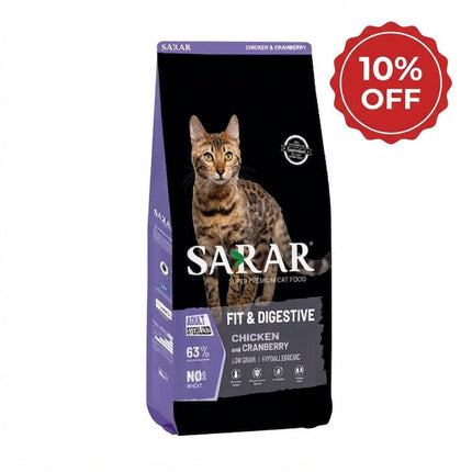 SARAR Cat Food Fit Digestive with Chicken And Cranberry 2 kg