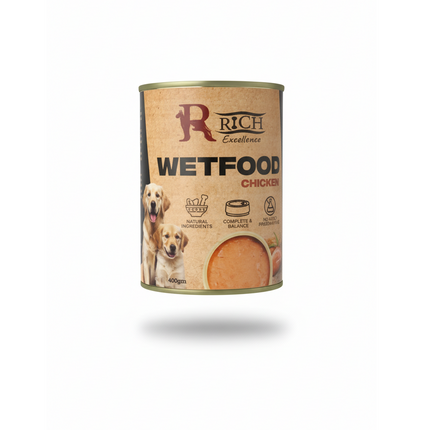Rich excellence wet food dog flavor chicken 400 gm