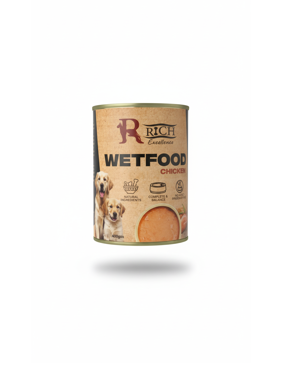 Rich excellence wet food dog flavor chicken 400 gm