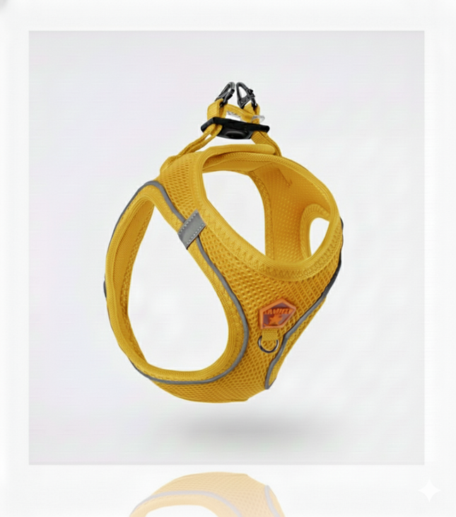 Pawstar 2XS Neon Orange Air Mesh Dog Harness 24 to 28cm