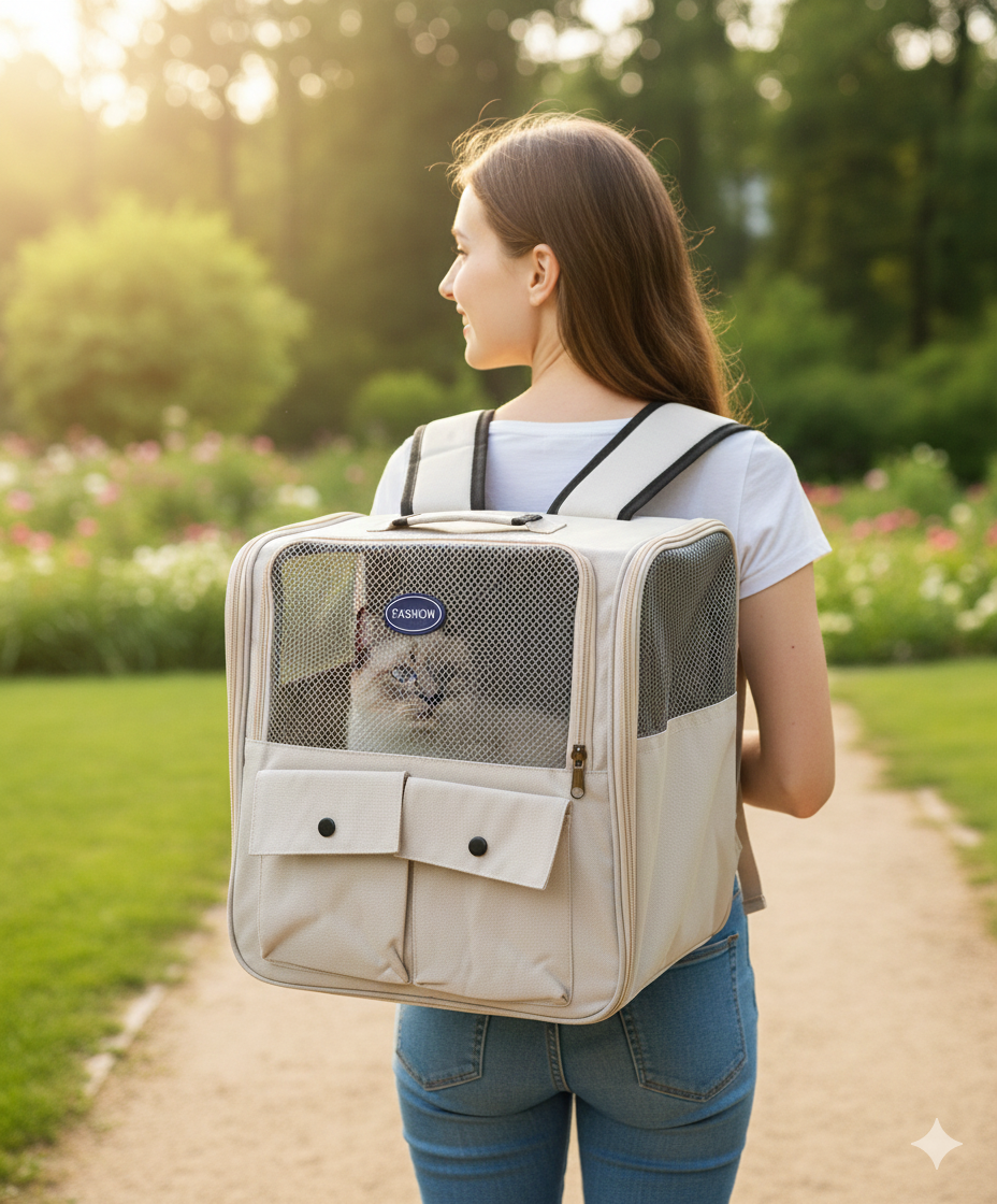Yabe Pet White Carrier Bag 36x25x35cm 1 pcs