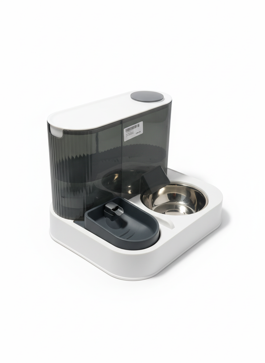 Pet Feeder New Fountain With Feeder And Dispenser 3 In 1