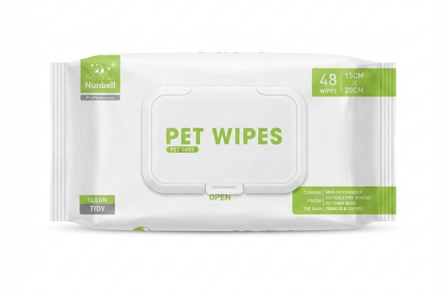 Nunbell Pet Wipes 48 Wipes 15x20 cm
