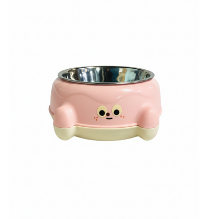 Stylish Multi Colored Cat And Dog Bowl With Non Slip Stickers 12 Mm