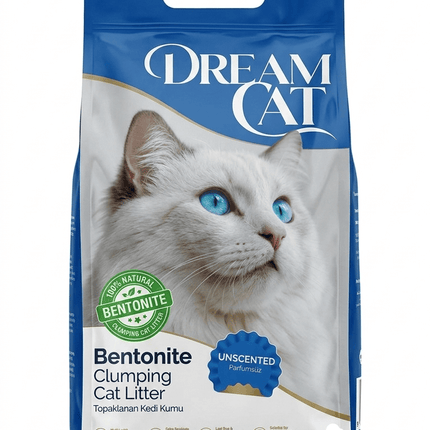 Dream Cat Bentonite Clumping Cat Litter unScented 10 L