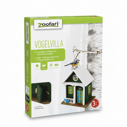 Zoofari wooden bird feeder hanging on the window made in german