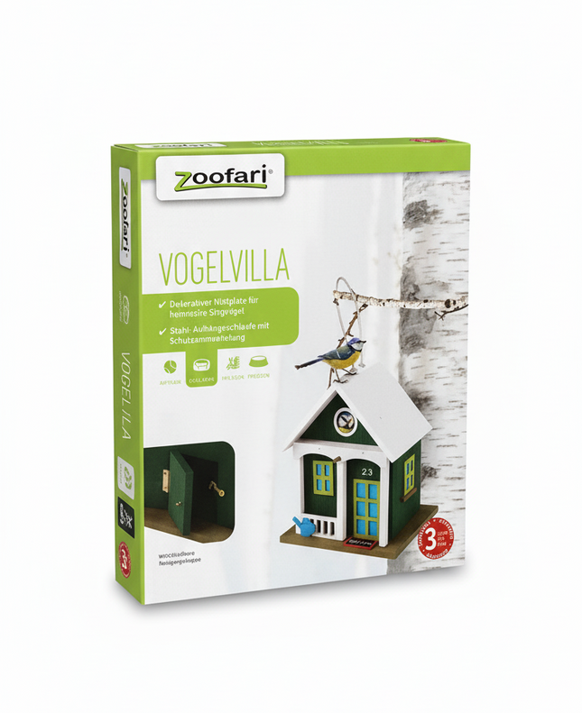 Zoofari wooden bird feeder hanging on the window made in german