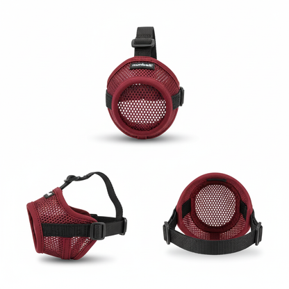 Nunbell Adjustable Dog Muzzle Size 2 Neck 13 to 28 Cm Front Mouth 12Cm Back Mouth 18Cm