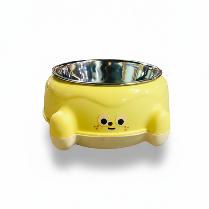 Stylish Multi Colored Cat And Dog Bowl With Non Slip Stickers 12 Mm