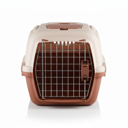 Stefanplast Gulliver 3 Beige & Brown Carrier Crate 61x40x38cm for Pets 10-12kg 1 pcs