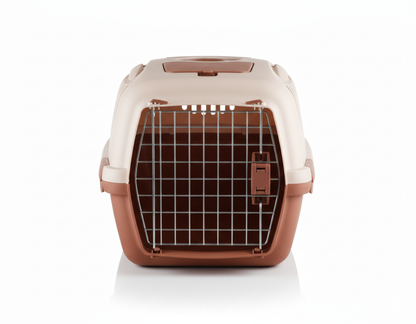 Stefanplast Gulliver 3 Beige &amp; Brown Carrier Crate 61x40x38cm for Pets 10-12kg 1 pcs