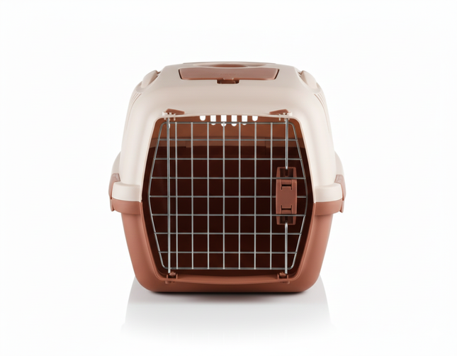 Stefanplast Gulliver 3 Beige & Brown Carrier Crate 61x40x38cm for Pets 10-12kg 1 pcs
