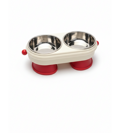 Youruiya Pet Anti Tip Stainless Steel Tableware Cute Edition