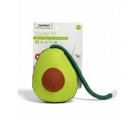 Zoofari avocado dog toy