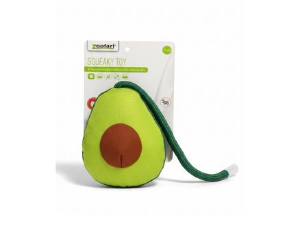 Zoofari avocado dog toy