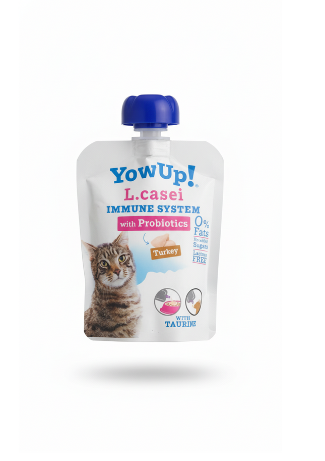 YowUp Cat Immune Support Treat with Probiotics Turkey Flavor 85g