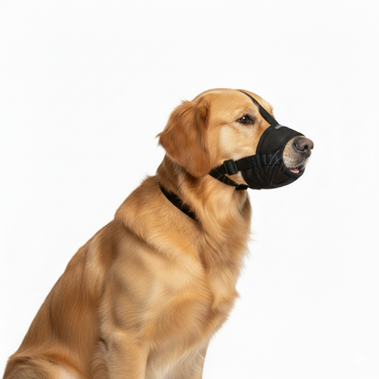 Nunbell Adjustable Dog Muzzle Size 3 Neck 16 to 35 Cm Front Mouth 14 Cm Back Mouth 20Cm