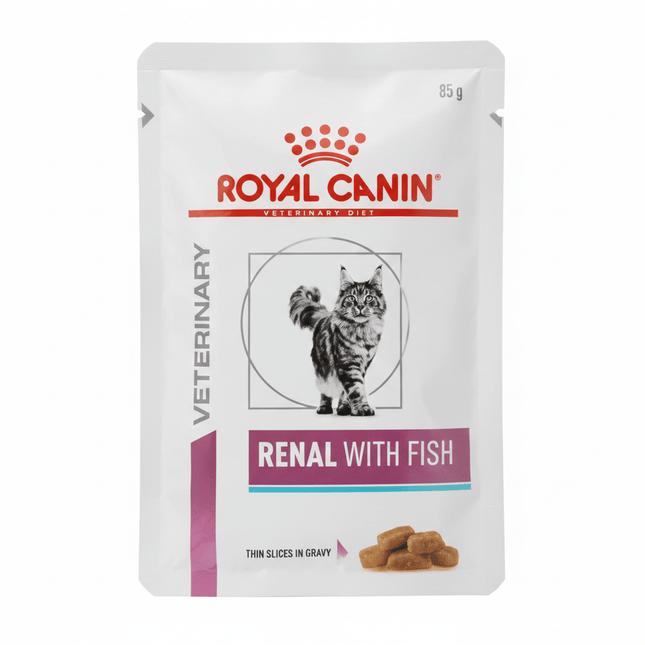 Royal Canin Veterinary Diet Renal with Fish Thin Slices in Gravy 85g