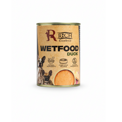 Rich excellence wet food dog flavor duck 400 g